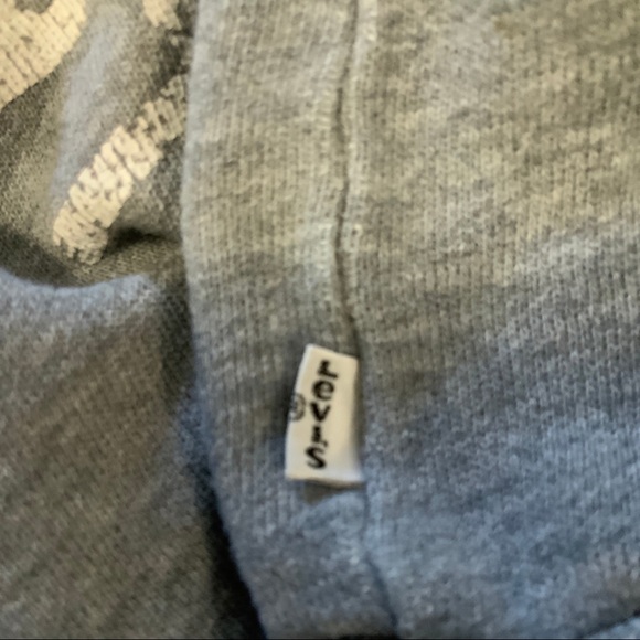Levi’s Strauss distressed Grey Pullover Hoodie, Sweat Shirt - Picture 5 of 16